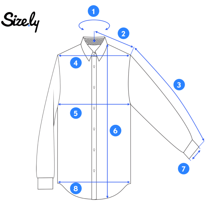 How to measure for a dress shirt men