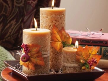 How to make candle decoration