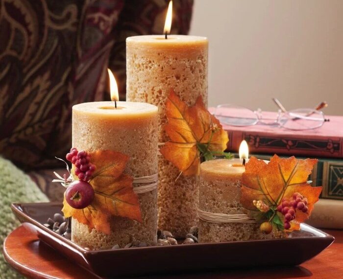 How to make candle decoration