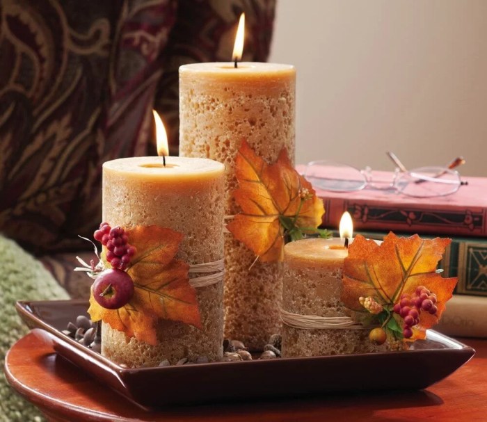 How to make candle decoration