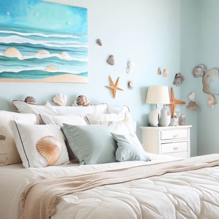 How to decorate a beach themed room