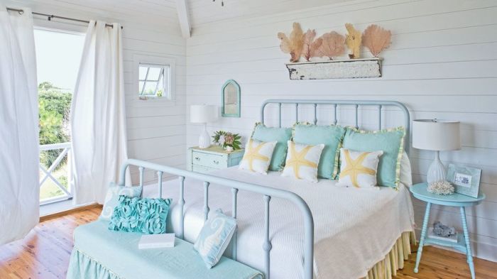 Bedroom nautical beach ideas decor themed room walls nursery girl wall themes paint ocean girls turquoise bedrooms theme rooms sea