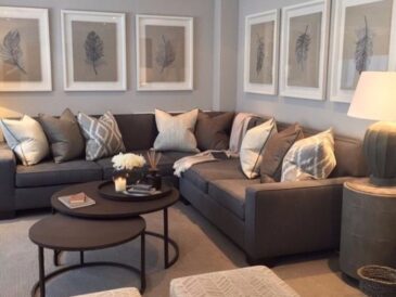 How to decorate living room with gray walls