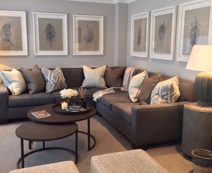 How to decorate living room with gray walls