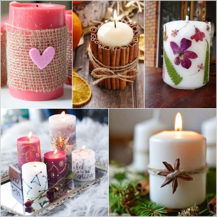 How to make candle decoration