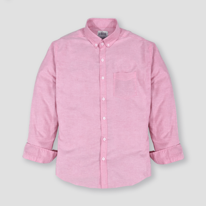 Pink and white mens dress shirt