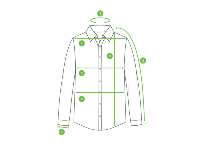 How to measure for a dress shirt men