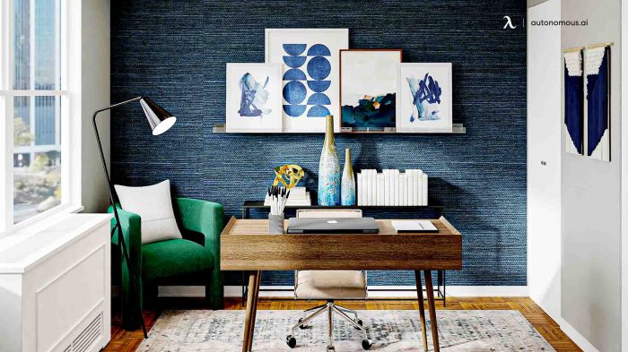 How to decorate a large wall in office