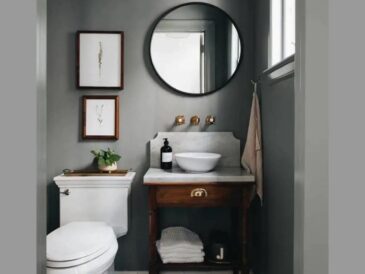 How to decorate a tiny bathroom powder room