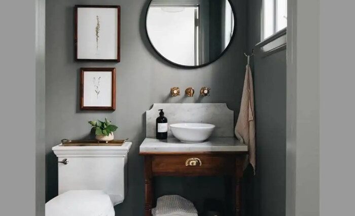 How to decorate a tiny bathroom powder room