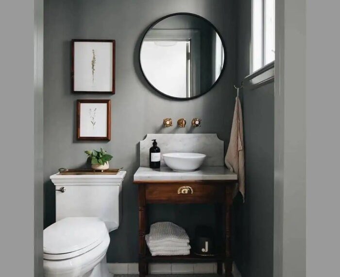 How to decorate a tiny bathroom powder room