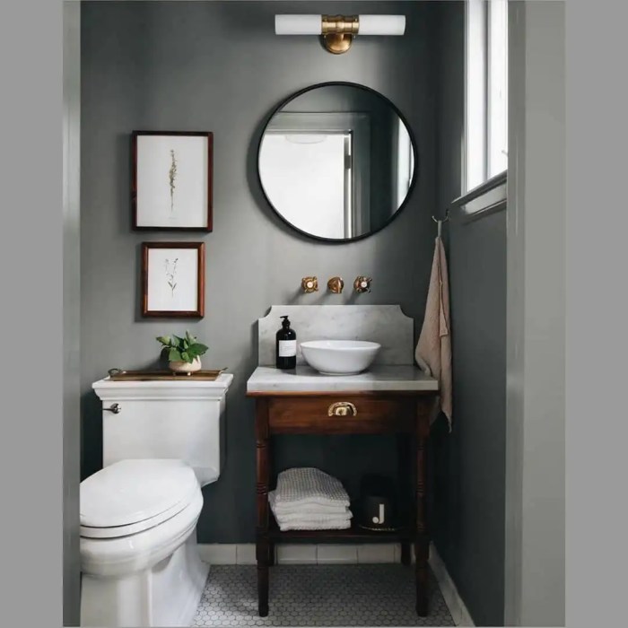 How to decorate a tiny bathroom powder room